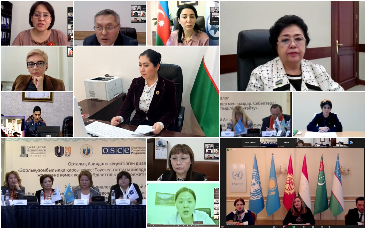 An international expanded dialogue was organized on the topic of women subjected to harassment and violence in Central Asia