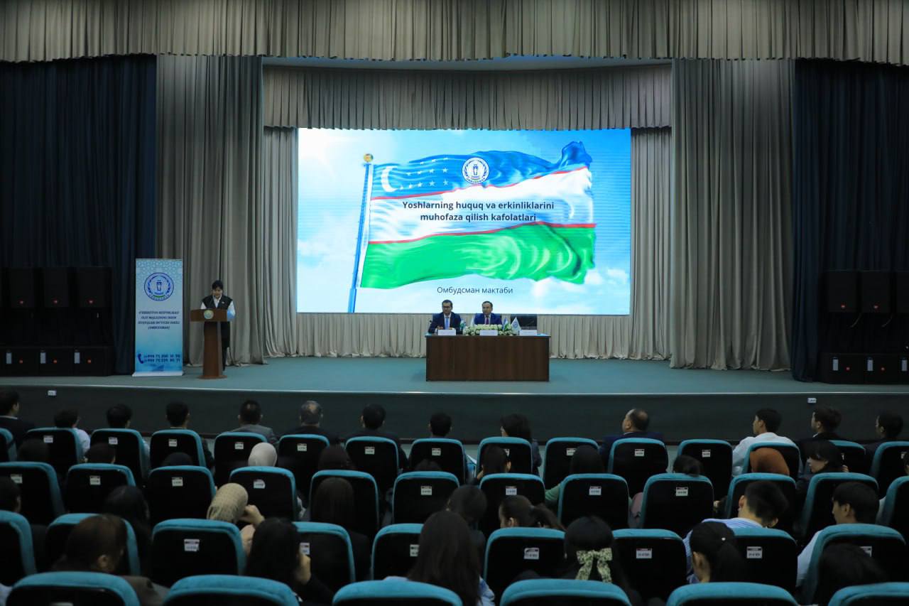 "Ombudsman maktabi" loyihasi doirasida talabalar bilan ochiq muloqot o‘tkazild