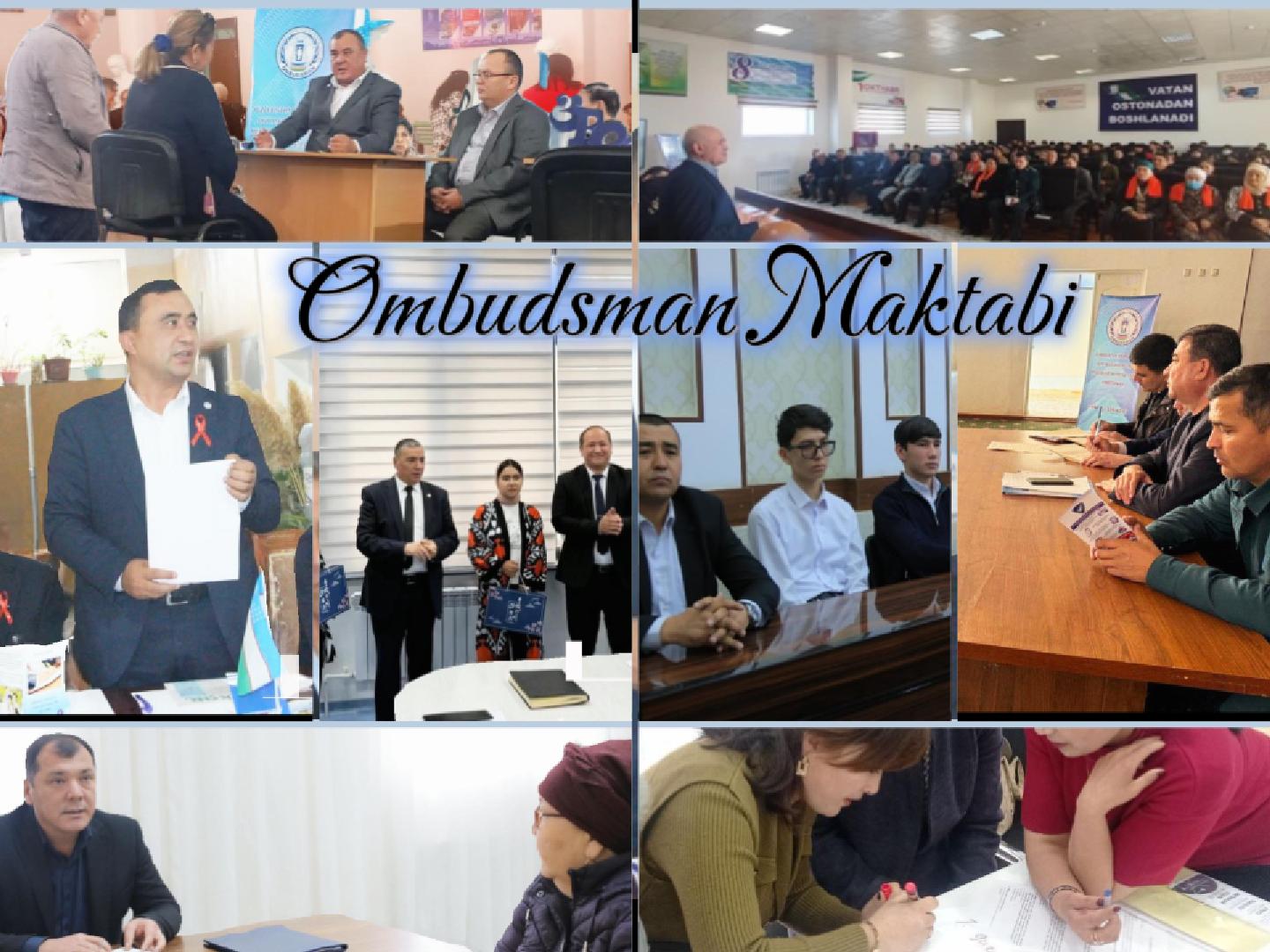 Ombudsman maktabi: hududlarda huquqiy xabardorlikni oshirishga qaratilgan ochiq muloqotlar o‘tkazildi